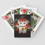 White Ceramic Maneki Neko Card Deck