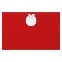 White Christmas Pudding, on Red. Flyer Design