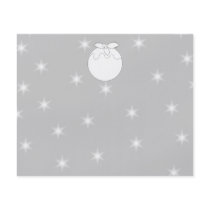 White Christmas Pudding with Stars. Flyer Design
