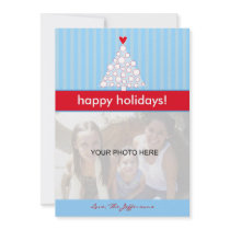 White Christmas Tree Photo Card