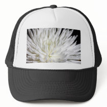White Chrysanthemum Flower Cap Hat
