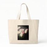 White Chrysanthemums and Roses 5 - Floral Art Bag