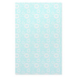 White Circle Hearts Light Blue Custom Stationery