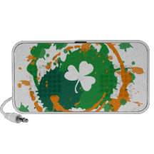 White Clover With Ink Background Speaker System