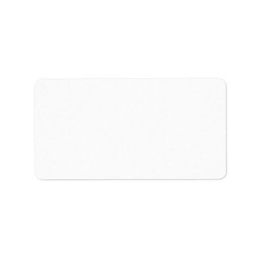 White Colour Personalized Address Labels
