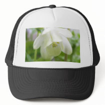 White Columbine Flower  - Aquilegia Trucker Hats