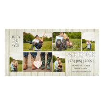 White Country Save the Date Photo Cards