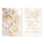White cream roses marriage renewal ceremony personalized announcements
