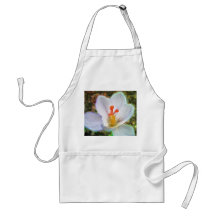White Crocus Fantasy Aprons