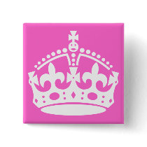 White Crown Button