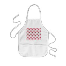White cupcake pattern apron