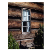 White Curtains Postcard