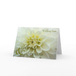 White Dahlia • Save the Date Card