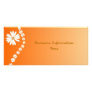 White Daisies on Orange Bookmark Rack Card
