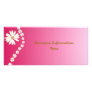 White Daisies on pink 2012 Calendar Bookmark Rack Cards