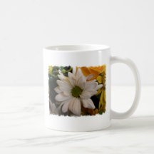 white daisy coffee mugs