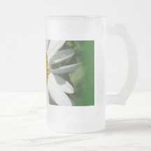white daisy flower coffee mug
