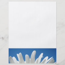 White Daisy Flower Flyers paper Blue Sky