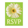 White Daisy Flower RSVP Or Custom Postcards