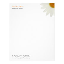 White Daisy Letterhead