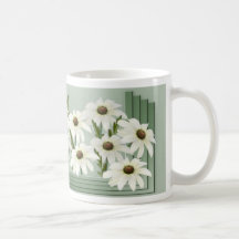 White Daisy Mug