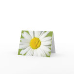 White Daisy Personalized Blank Card