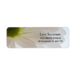 White Daisy Petals Return Address Label