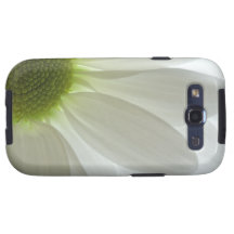 White Daisy Petals Samsung Galaxy S3 Vibe Case Galaxy S3 Cover