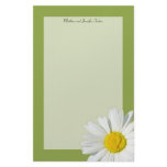 White Daisy Stationary Paper Stationery Design