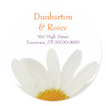 White Daisy Stickers