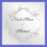 White Damask  iTWIRLS Invitations Elegant Design invitations