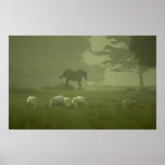 White Deer of Mallow Posters