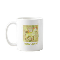 White Dog Mug(left handle) mugs