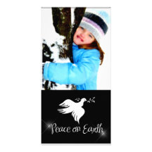 White Dove Holiday Photo Card