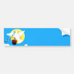 White Dove of Peace,Yellow Sun, Wall, Ball and Cha Bumper Stickers