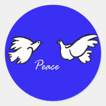White Doves of Peace Sticker
