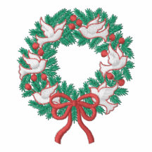White Doves Wreath