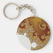 White Dragon - Fractal Art Keychains