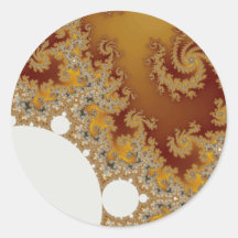 White Dragon - Fractal Art Sticker