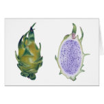 White Dragon Fruit Greeting Card