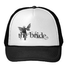 White Dress Fairy B&W Negative - The Bride Hats