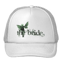 White Dress Fairy Green Negative - The Bride Hat