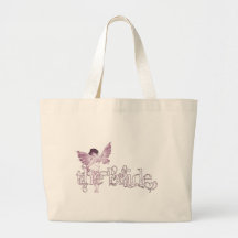 White Dress Fairy Pink - The Bride Tote Bags