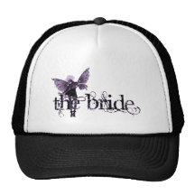 White Dress Fairy Purple Negative - The Bride Hats