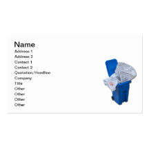 White Dress in Recycle Bin Business Card