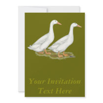 White Ducks Custom Invite