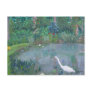 White Egret Fishing in Pond Post Cards