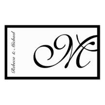 White Elegant RSVP Card Business Card Templates