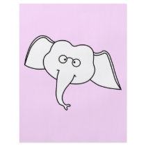White Elephant with Glasses. Full Color Flyer