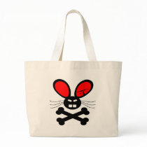 White Evil Rabbit Bunny Bags